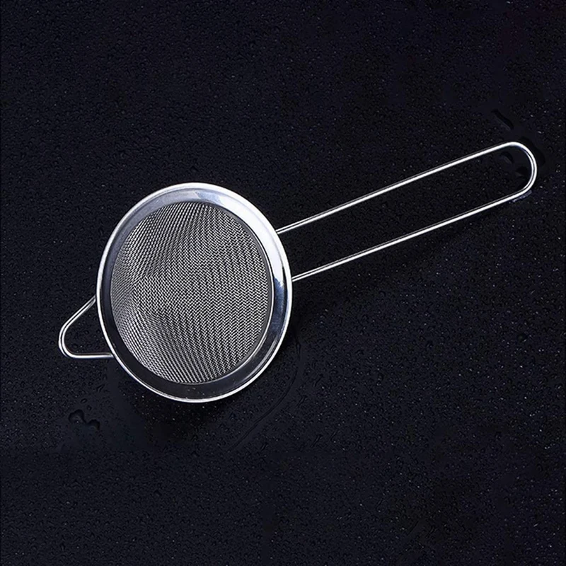

Tea Strainer, 3.3 Inch Fine Mesh Sieve Strainer Stainless Steel Mesh Strainer with Handle for Strain Drain and Rinse