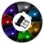 Авто Интерьер USB атмосферный свет Plug And Play Декор светильник аварийного освещения автомобильные продукты автомобильный аксессуар Мини светодиодный