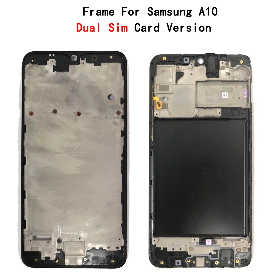 Средняя рамка для Samsung Galaxy A10 A105 чехол A105G A105FN/DS A105M одна Sim-карта Крышка корпуса