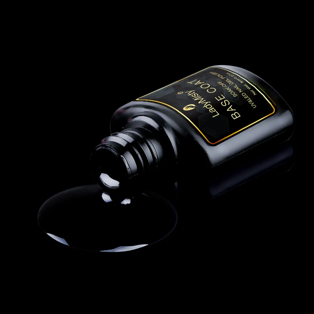 Базовое покрытие LadyMisty гель без протирания 2 шт./лот УФ-светодиодная основа