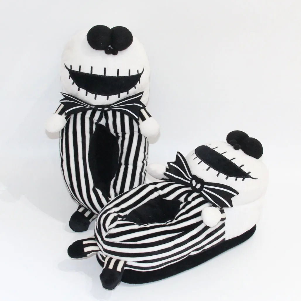 Теплые плюшевые шлепанцы Кошмар перед Рождеством Джека Скеллингтона мягкая