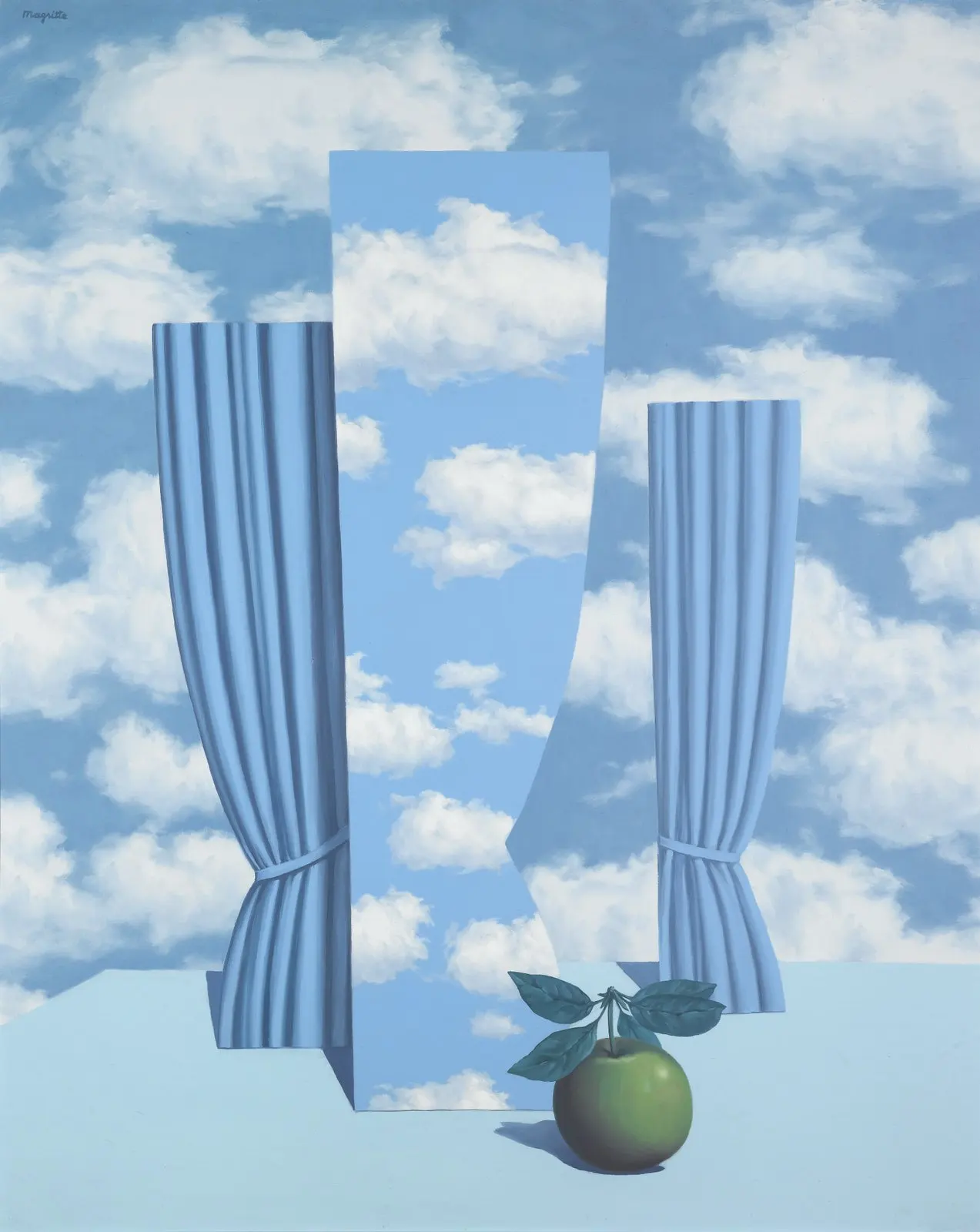 Картина на холсте Rene Magritte для ясновидения винтажные постеры из крафт бумаги
