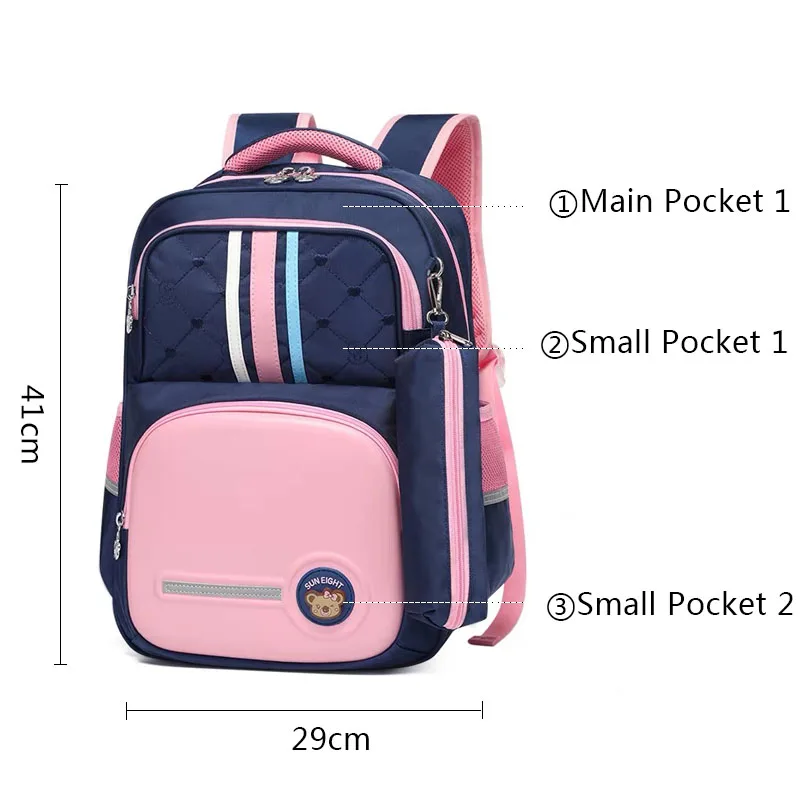 SUN EIGHT New Arrival Children Backpack School Bags For Girls Waterproof Nylon mochila escolar
