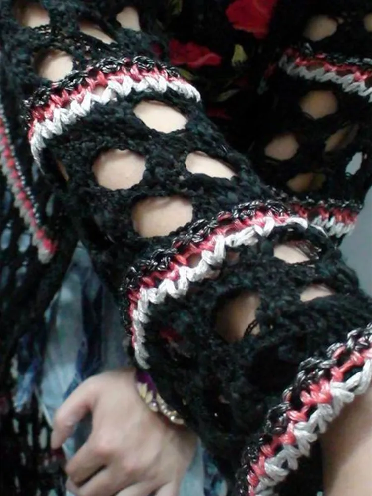 Бесплатная доставка 2021 модный длинный макси Европейский женский свитер с