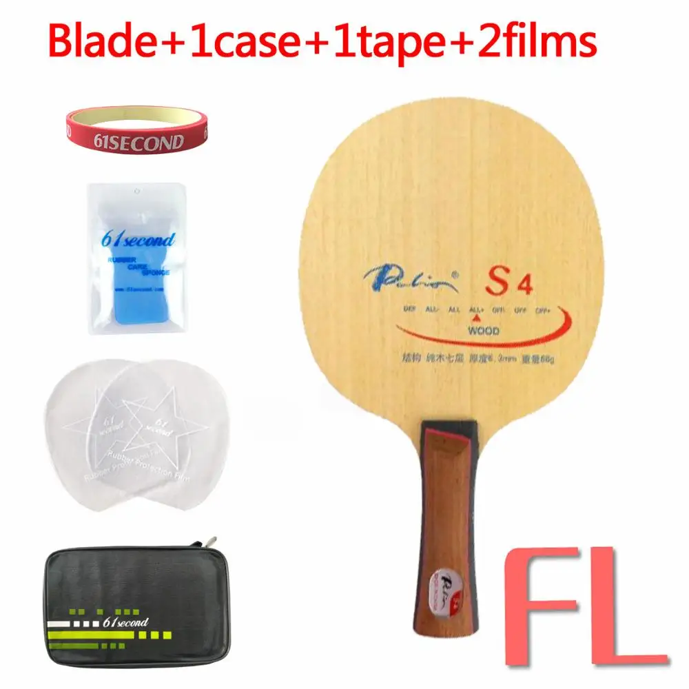 Palio S4(S 4, S-4) Настольный теннис/pingpong blade - Цвет: FL with F 1 case