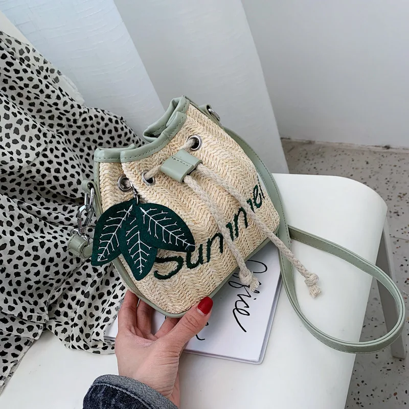 Новинка 2019 Корейская версия летней соломенной Сумки на одно плечо для отдыха