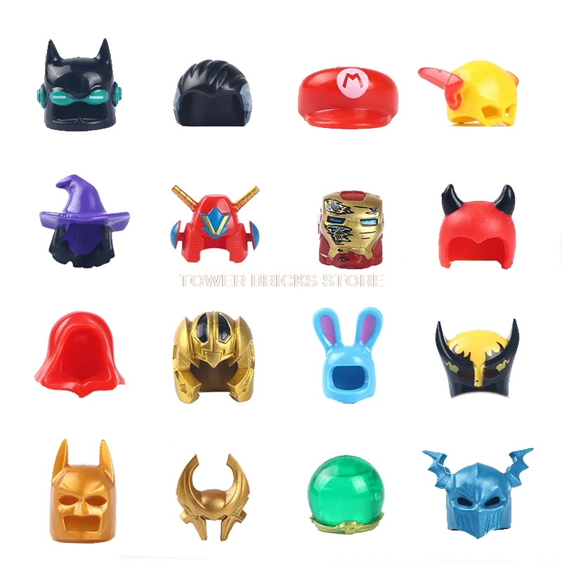 10 шт./лот аксессуары шлем головной убор ведьма шляпы Дьявол Рог герой Жираф панда