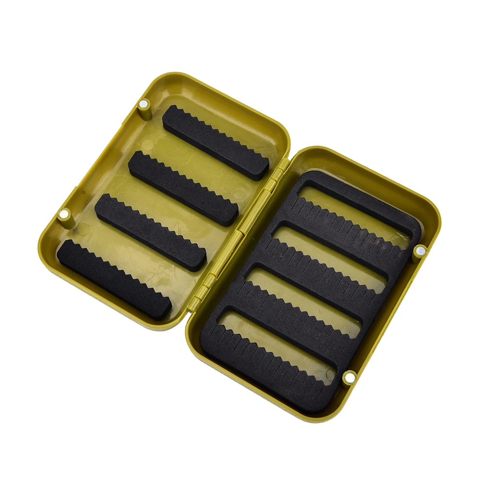 1PCS  Artificial Insect Bait Hook Case Boxes Fish Accessories ABS Plastic Foam Fly Fishing Flies Lure Box Fly Tying