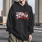 Толстовка мужская с капюшоном и длинным рукавом, стильная повседневная кофта в стиле пэчворк, с рисунком японского манга, Izumi, Shinichi Friends