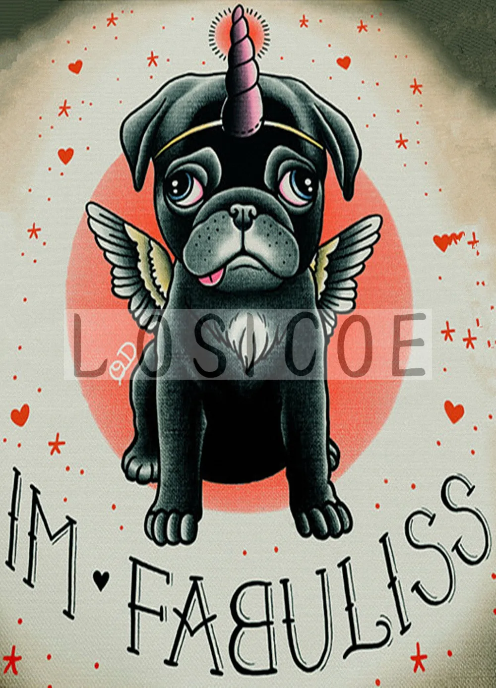 Винтажная крафт бумага живопись тату принты художественные настенные наклейки