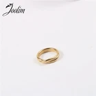 Joolim высококачественные витые кольца из нержавеющей стали для женщин минималистичные кольца для женщин дизайнерские ювелирные изделия