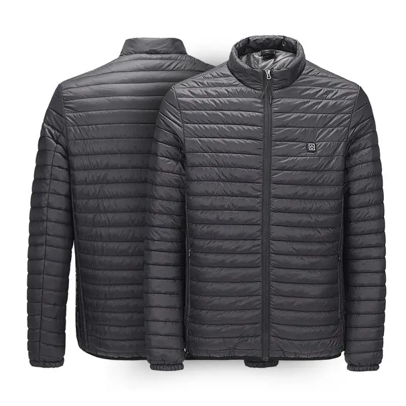 Электрический теплый пуховик жилет для мужчин куртка женщин теплое пальто