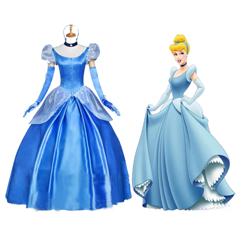 Аниме одежда для взрослых Косплей платье Золушка костюм Белоснежка Принцесса