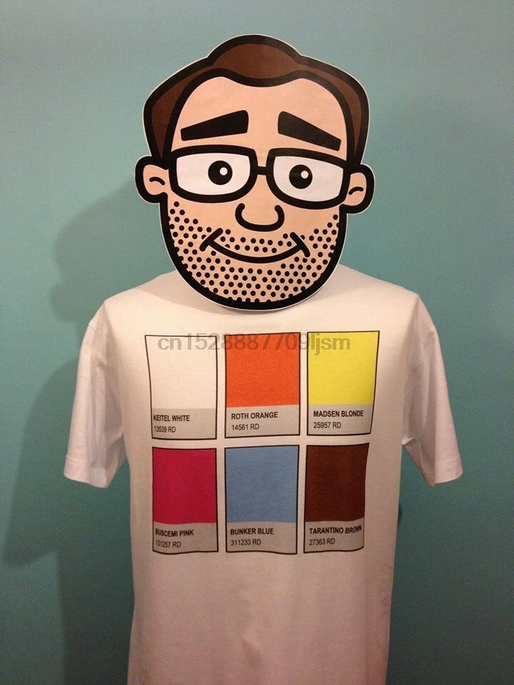 Reservoir Dogs схема калибровки Pantone Футболка-Квентин Тарантино