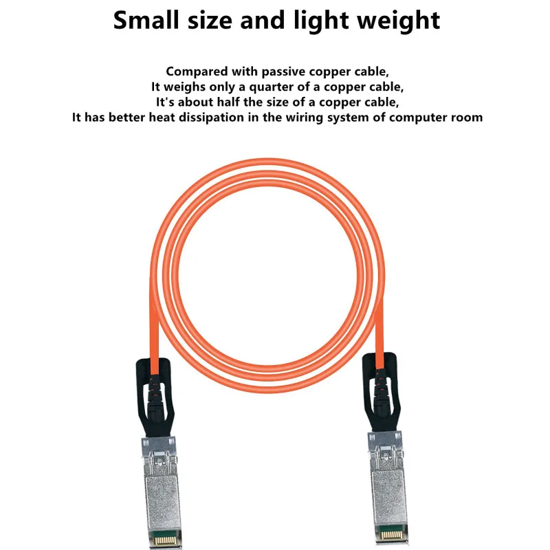 10g active aoc optical cable sfp stacking line direct link high speed transmission compatible with cisco huawe free global shipping