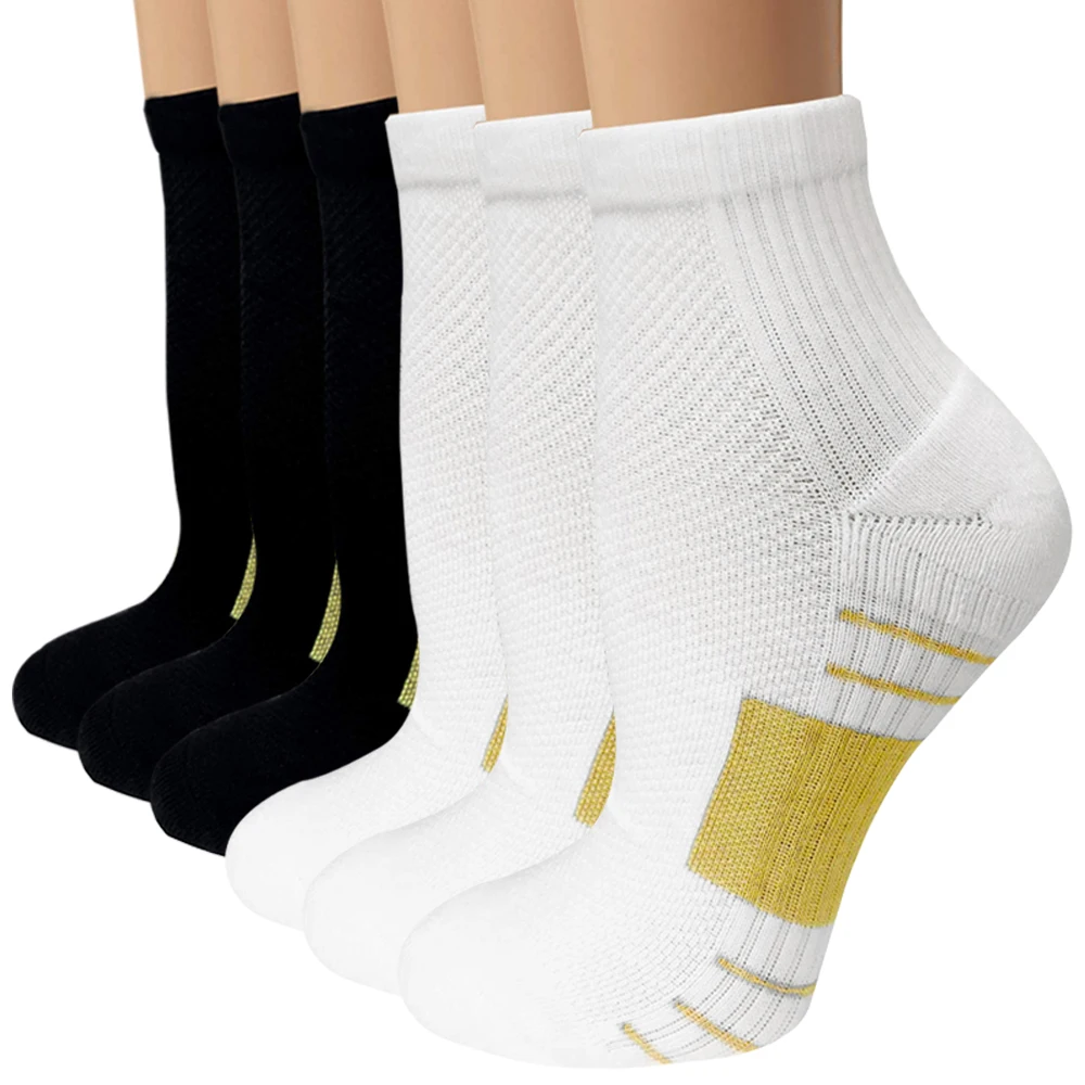 E471922A 6 pairs SFIT Chaussette, компрессионные носки для бега, для мужчин, дышащие баскетбольные Лыжные носки для велоспорта, теплые носки - Цвет: E471922A 6 pairs