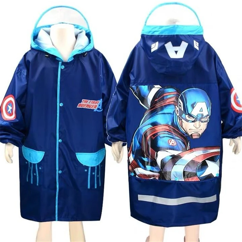 

Disney Kids Raincoat Mickey Oxford Cloth Rain Coats Waterproof with Hood Spiderman Boy Girls Rainproof Outdoor Boys Gifts