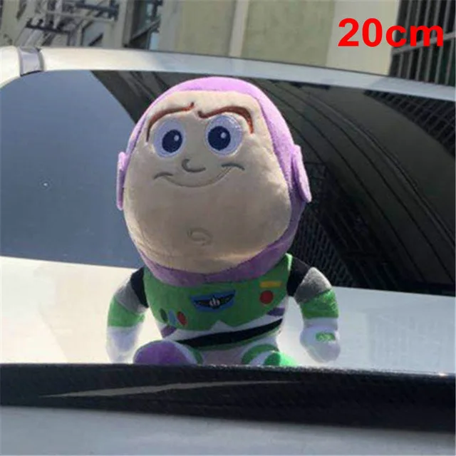 Buzz sitting 20cm Милая игрушка История 4 Шериф Вуди автомобиль кукла плюшевая игрушка снаружи подвесная игрушка милые авто аксессуары Автомобильный украшения игрушки 25/35/45 см - Цвет: Buzz sitting 20cm