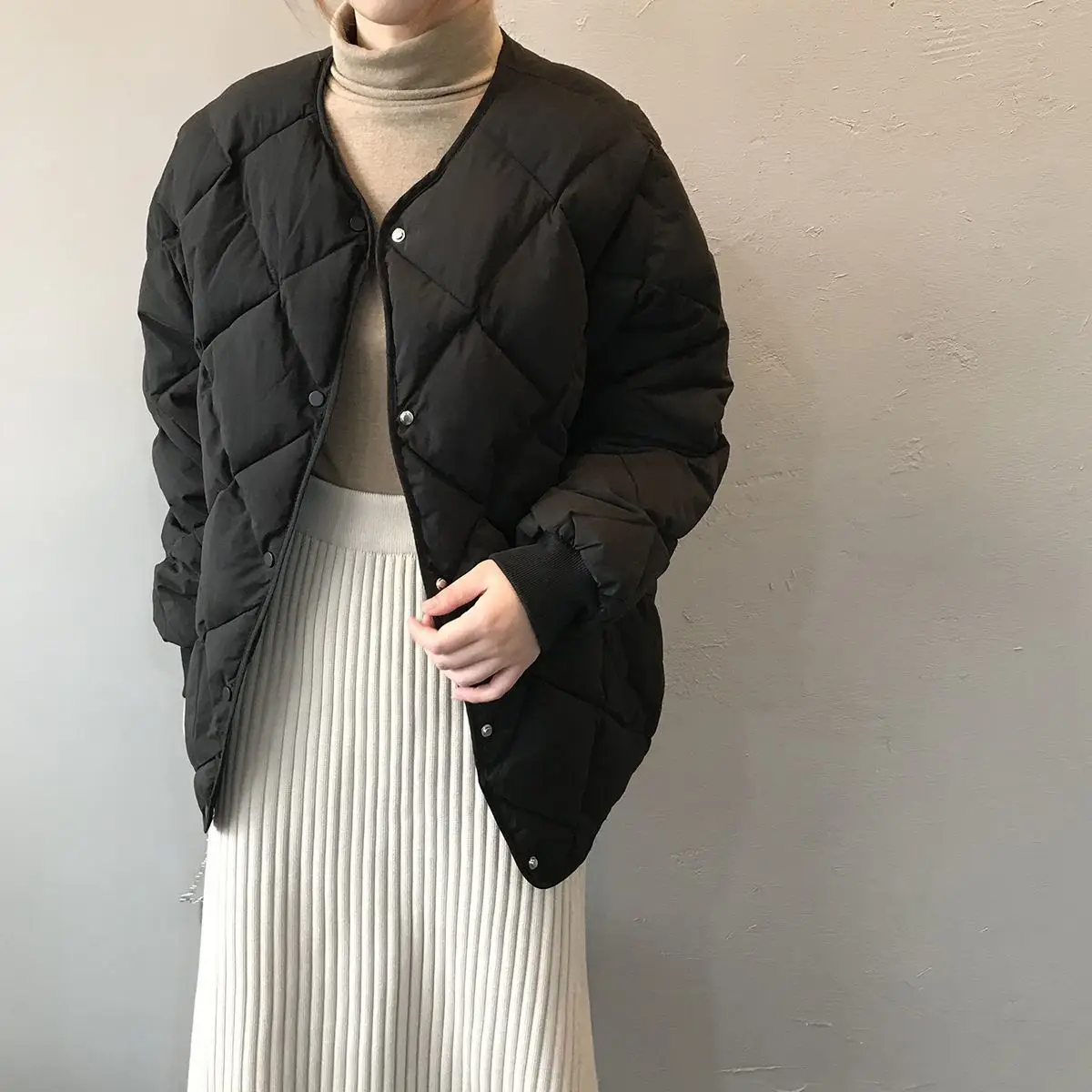 CGC 2021 Casual Cotton Padded Parka Women Winter Jacket Keep Warm Thicken Coat Female Ultralight Loose Jacket Winter Outwear