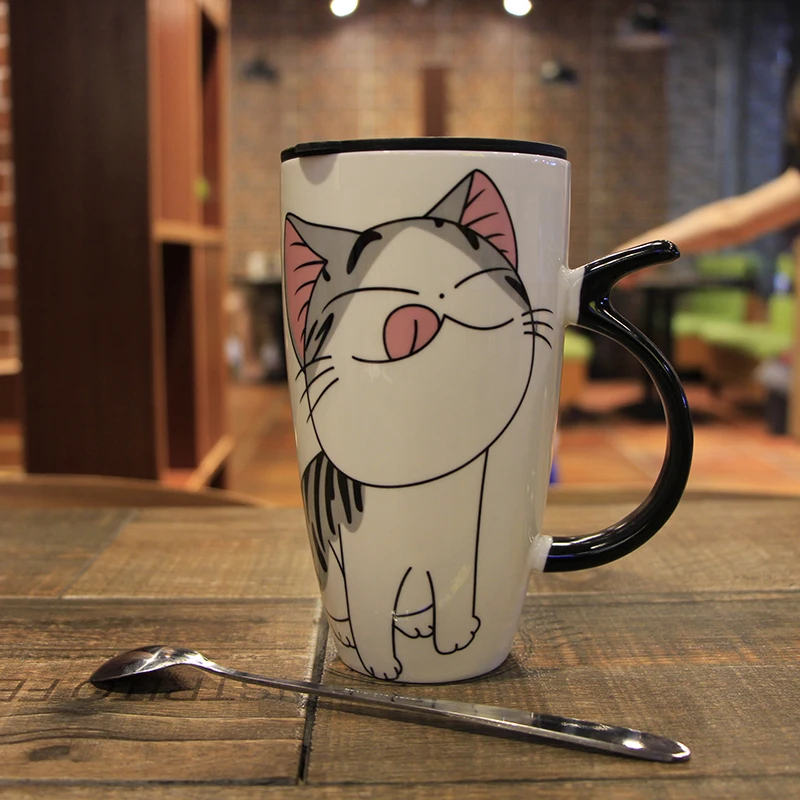 Креативные Мультяшные милые кошачьи кружки индивидуальные супер вместительные