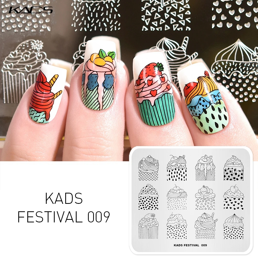 KADS фестиваль 009 конфеты Торт Шаблон трафарет Инструменты для красоты пластина