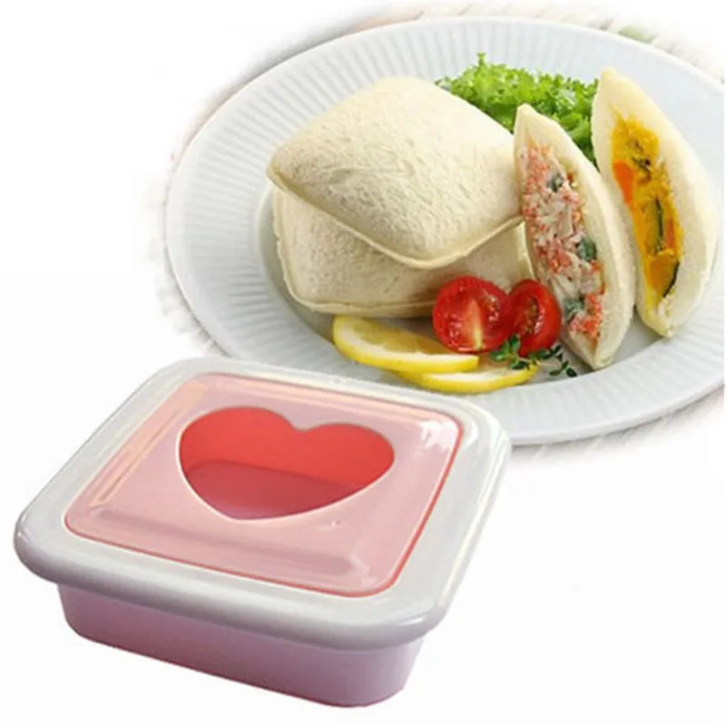 

1 PC New Heart Hearted Shape Sandwich Bread Toast Maker Mold Mould Cutter DIY Tool P0.2