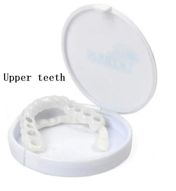 upper teeth Зубные виниры отбеливающие оснастки на улыбке зубы косметические протезы мгновенная идеальная улыбка зубы поддельная вставная челюсть средства гигиены полости рта - Цвет: upper teeth