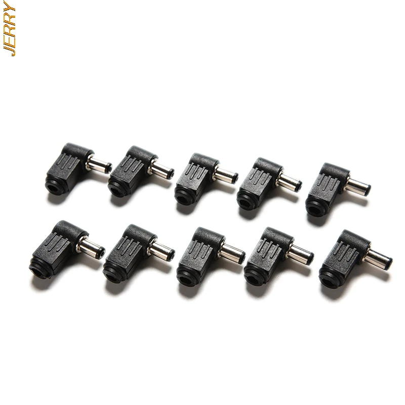 

Горячая Распродажа Черный 10 шт. 90 градусов прямоугольный 2,1x5,5 мм 2,1 мм Шнур питания постоянного тока штекер Разъем сварочный провод наконечн...