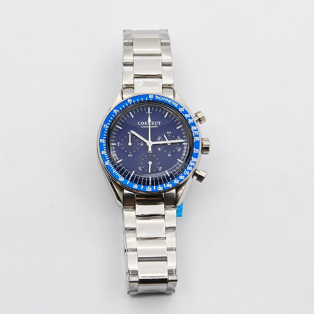 Corgeut 40 мм мужские трусы Топ Роскошные Брендовые спортивные часы 24 часа в сутки