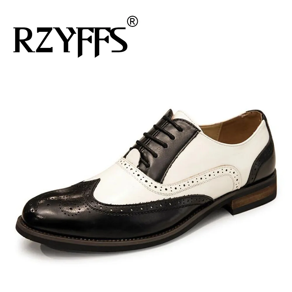 Новинка Оксфорды в стиле пэтчворк Мужская Итальянская обувь с перфорацией типа
