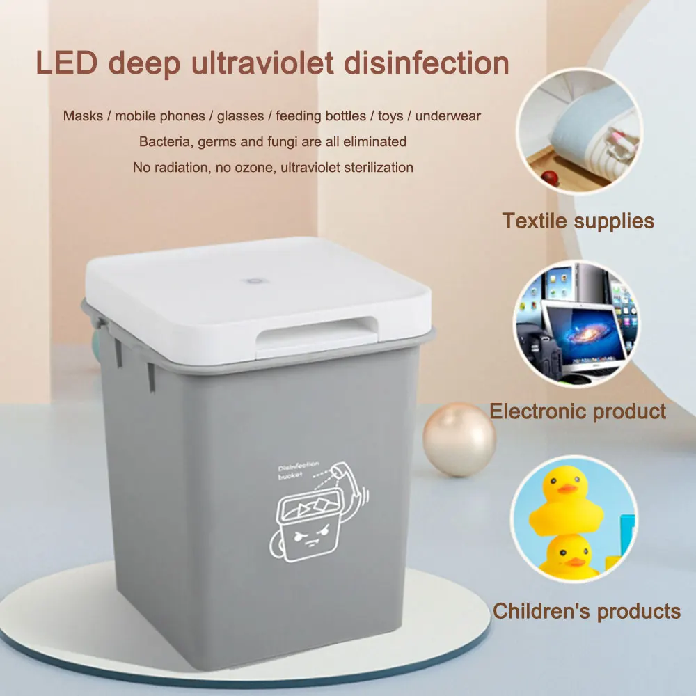LED UV Dis-infection Bucket USB Rechargeable Clothes Disinfection Bag for Baby Bottle Toys Toothbrush Beauty Tools |