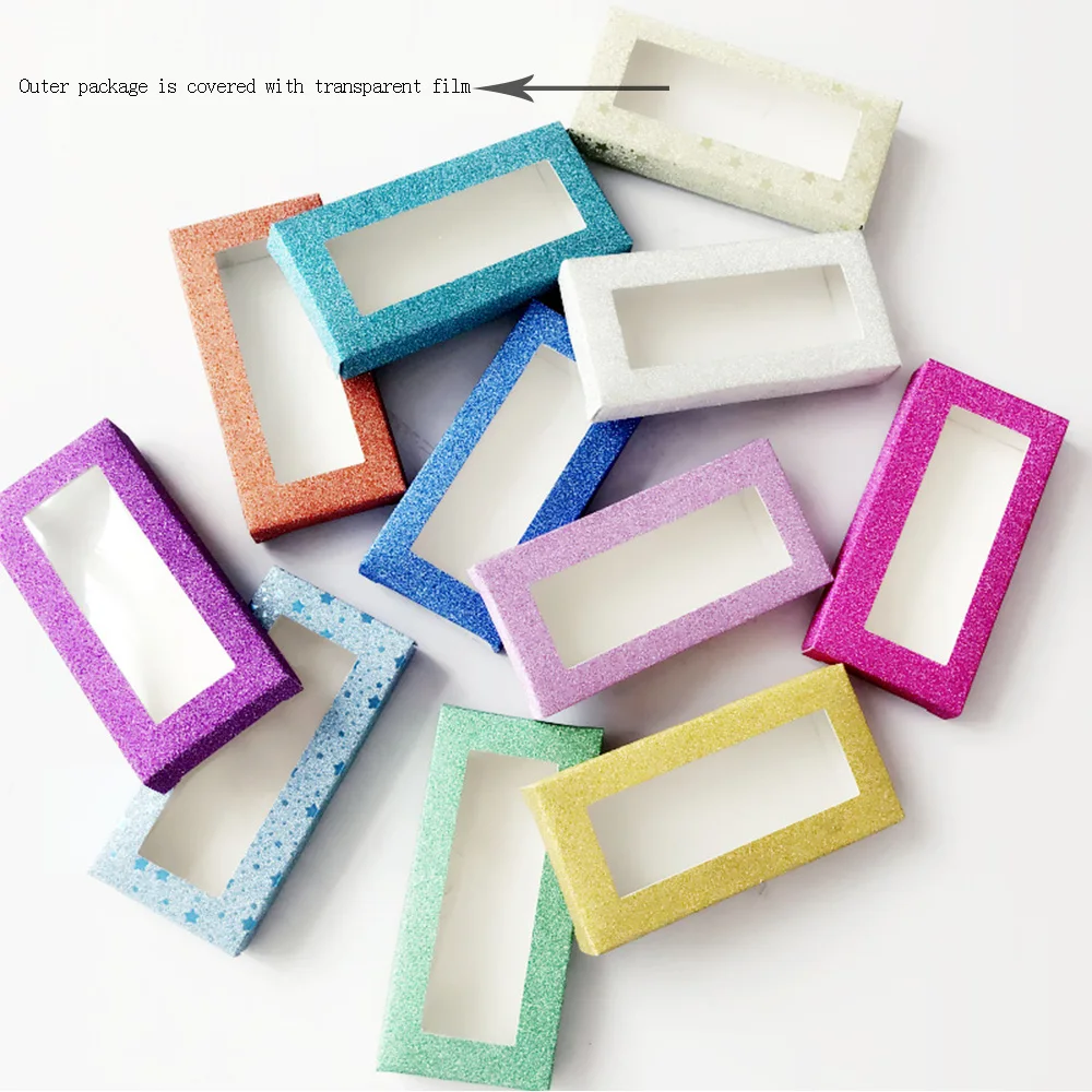 MJS4 Artificial Eyelash Personalized Box False Storage Portable Makeup Packaging | Красота и здоровье