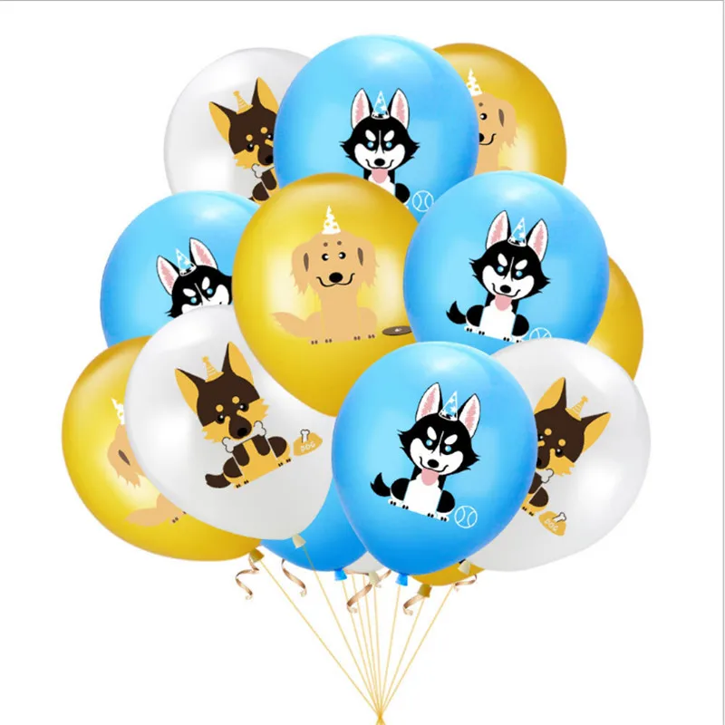 

20 12-Inch Baby Shower Party Decoration Print Rabbit Dog Cat Balloon Boy Or Girl Latex Birthday Helium