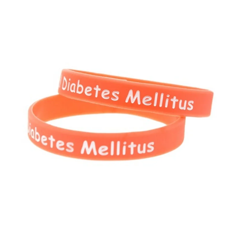 Браслет Силиконовый на запястье с изображением гестационного диабета|Именные