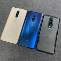 7pro rear housing for oneplus 7 pro one plus glass back cover repair replace battery door case logo camera lens glue