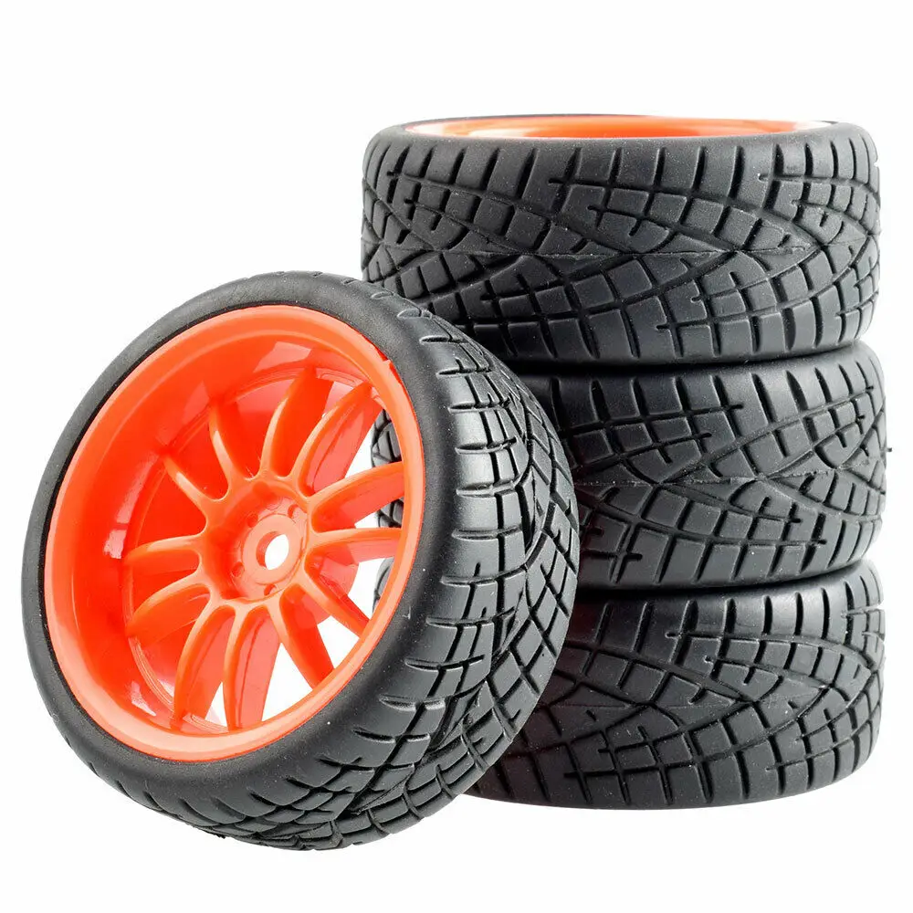 RC 6031-8001 Speed Tires insert sponge& Wheel 4PCS For HSP 1/10 1:10 Touring Car