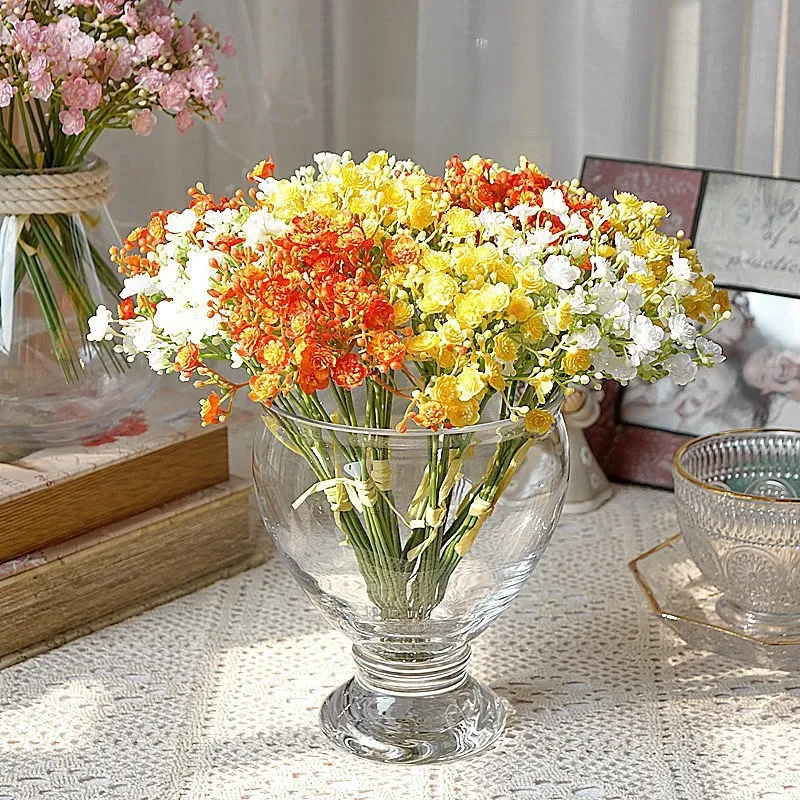 

42heads Fake baby's breath Star Flower Artificial Cloth Plastic Flower For Wedding Home Accessories Decoration Room Decor