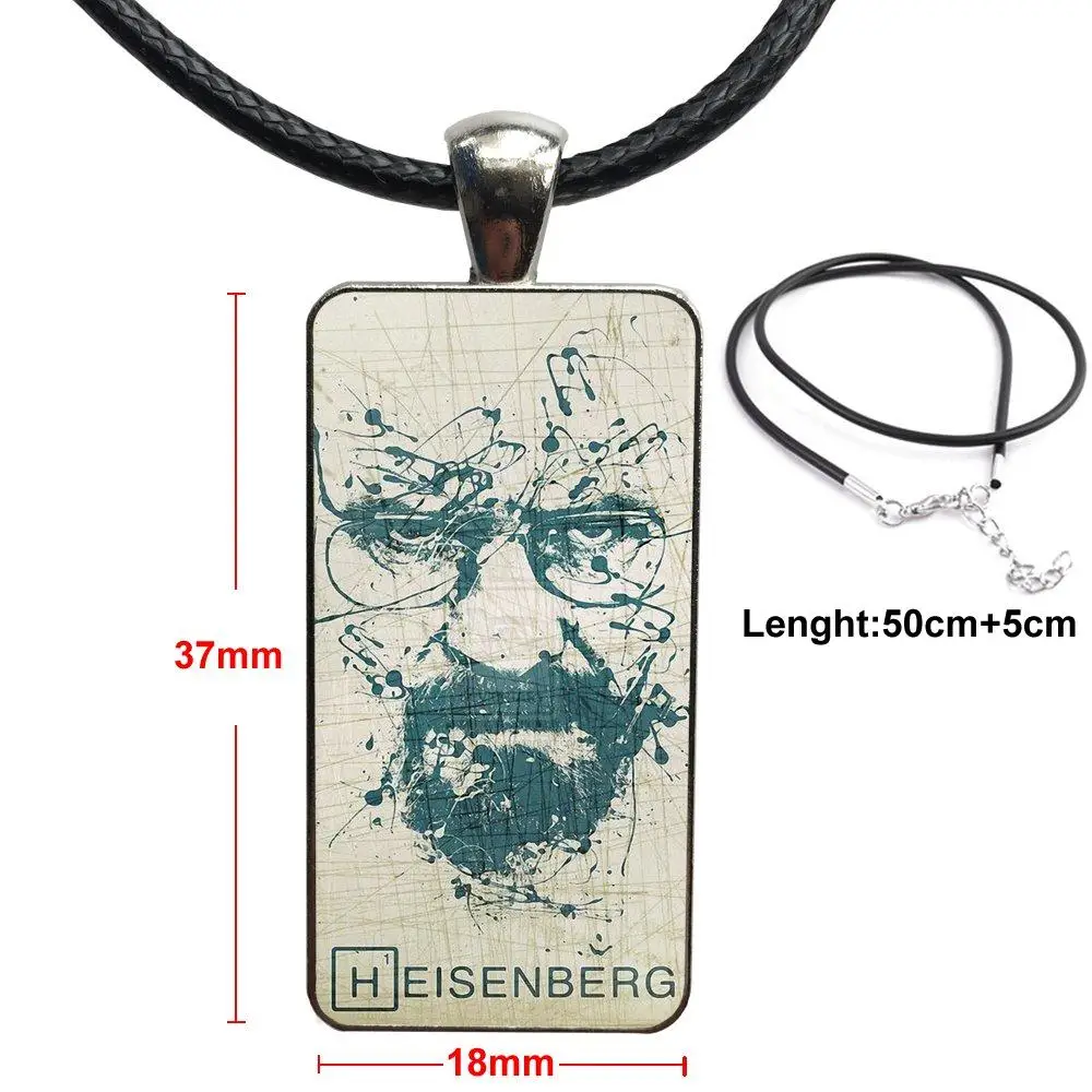 For Women Children Doctor House M.d Heisenberg Breaking Bad Glass Cabochon Choker Pendant Rectangle Necklace Steel Color Jewelry | Украшения