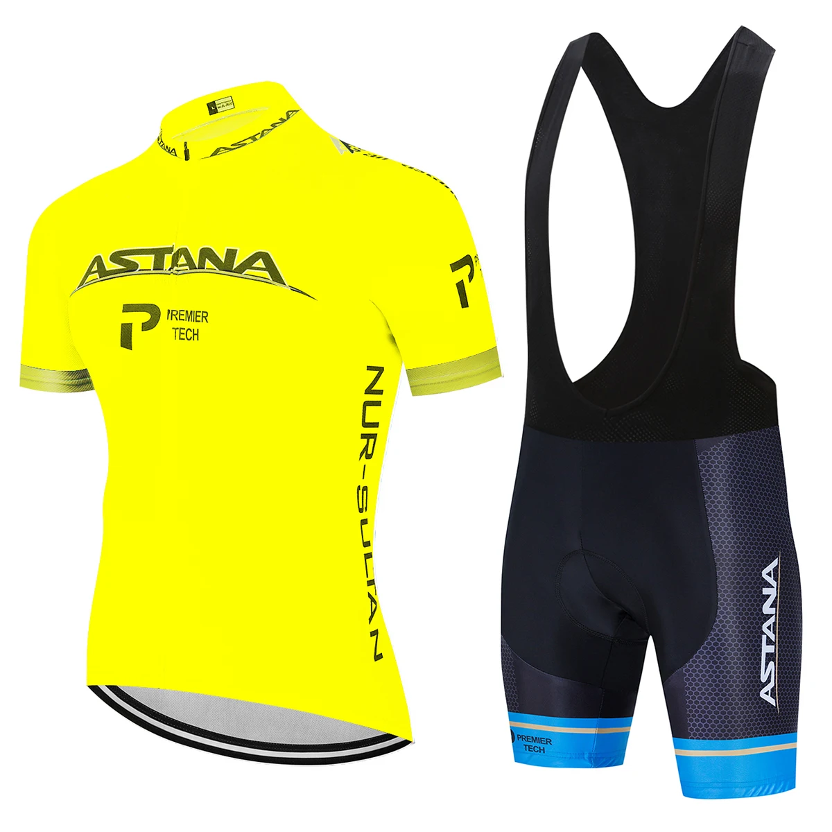 Велосипедный комплект из джерси 2020 Pro Team Astana летняя велосипедная одежда мужской