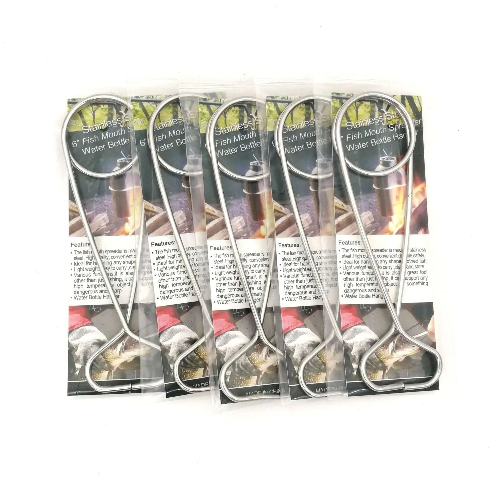 

2pcs Water Bottle Hanger Best Selling Bushcraft Fish Mouth Sprayer Hanging Pot Hanging Hook