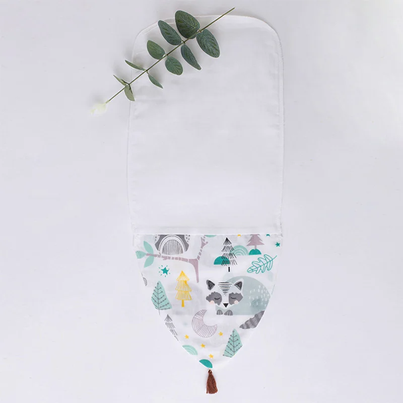 Новое весенне-осеннее детское полотенце с кисточками и рисунком животных