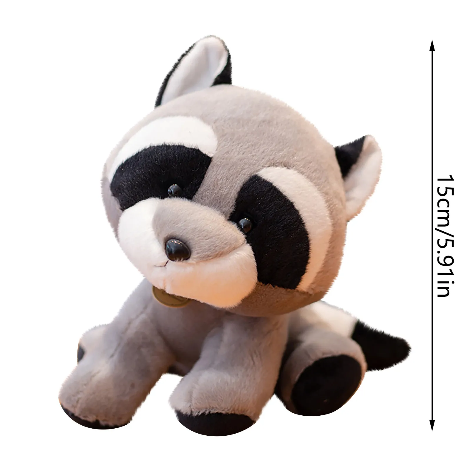 

Creative Plush Animal Doll Imitating Cute Plush Toy Gift Cute little raccoon plush toy accompanies the baby to sleep