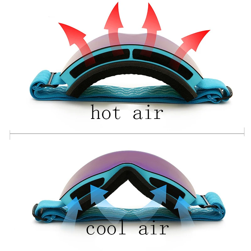 Очки противотуманные для катания на сноуборде и лыжах защита от ультрафиолета |