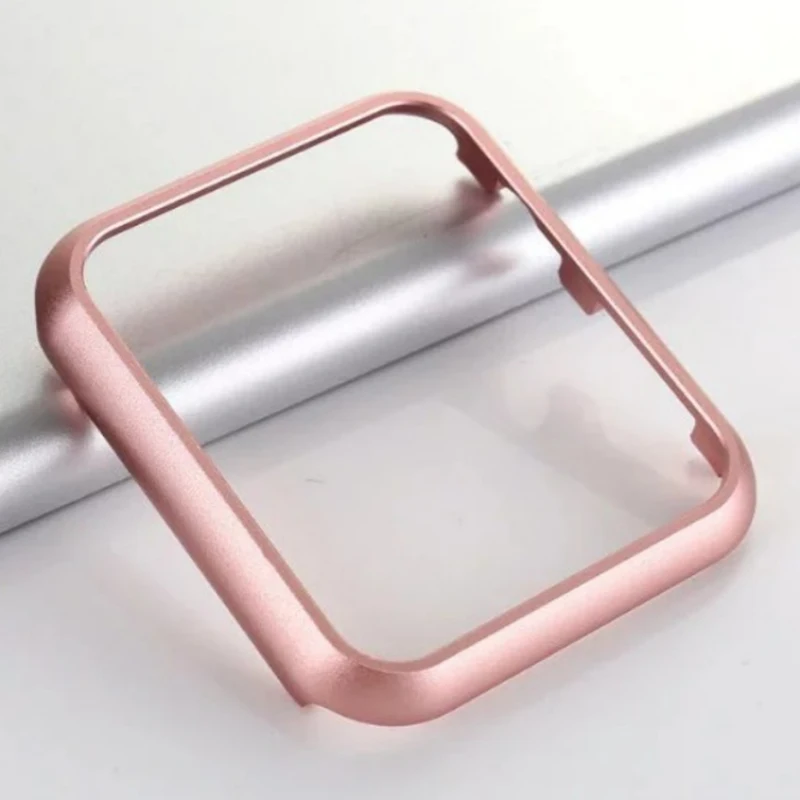 Чехол для Apple Watch 40 мм, 44 мм, серия 4, 5, алюминиевая рама, металлический сплав, Защитный протектор, бампер для iWatch 38 мм, 42 мм