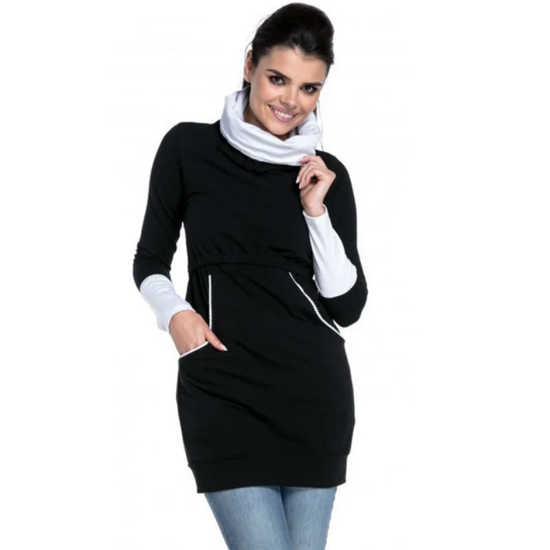 Костюм-платье для отдыха беременных женщин лактации Раздельный свитер Одежда и