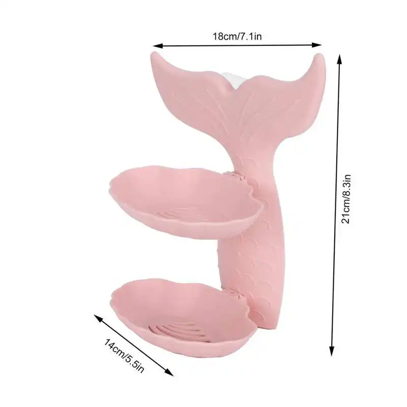 

Soap Caddy Soap Box Goldfish Shape for Bathroom Kitchen