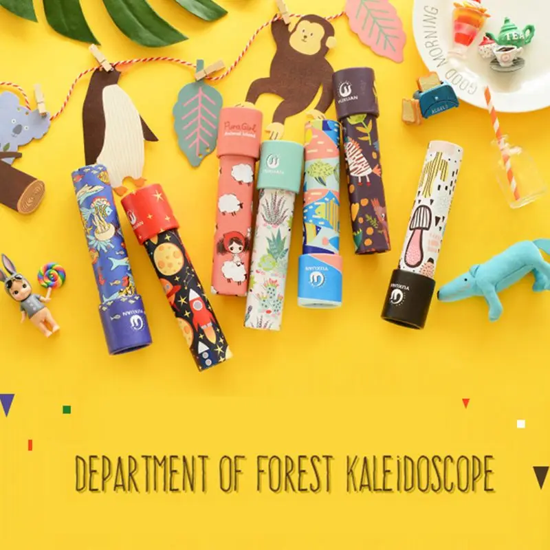 

Classic Toys Pop Kaleidoscope Novelty Rotating Colorful World Magic Puzzle Plaything for Kids