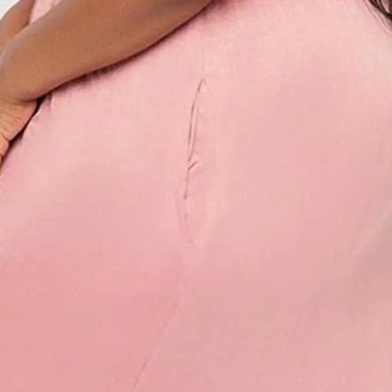 Summer Autumn Dress Women 2019 Sexy Pink Long Slim Elastic Bodycon Dresses Elegant Pleated Club Party Plus Size 3XL 4XL | Женская одежда