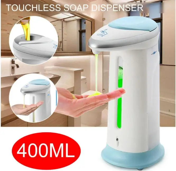 Автоматический диспенсер для жидкого мыла 400 мл умный датчик бесконтактная