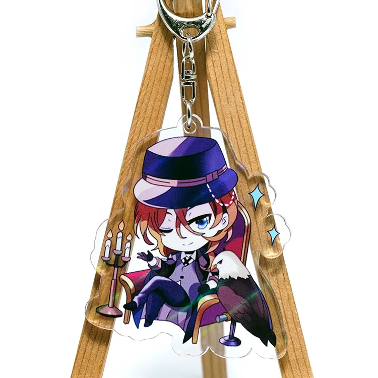 Популярный японский аниме Bungou бродячие собаки симпатичный акриловый брелок для